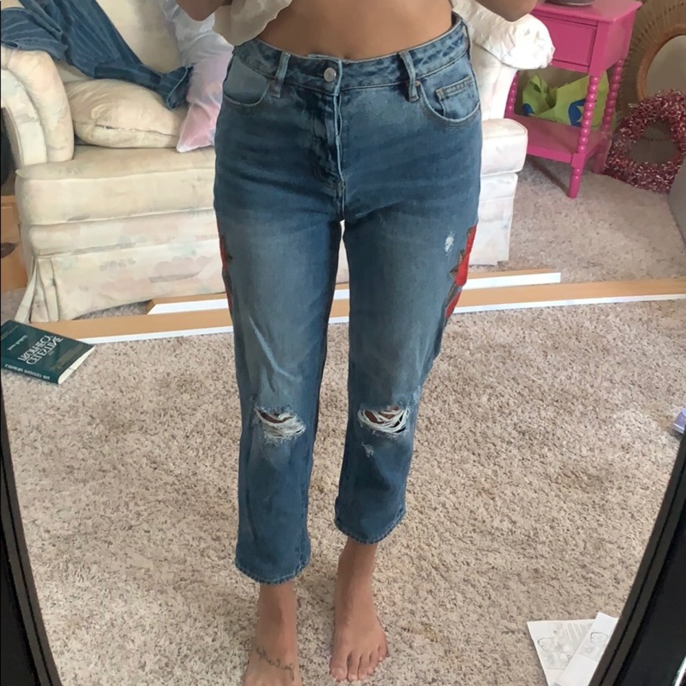 ✨ Floral mom jeans ✨